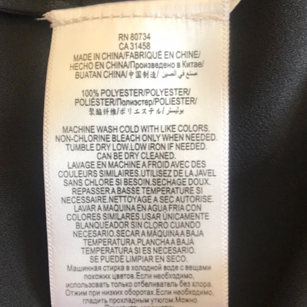 New BCBG Maxazria Crossover Black Blouse - Picture 8 of 10